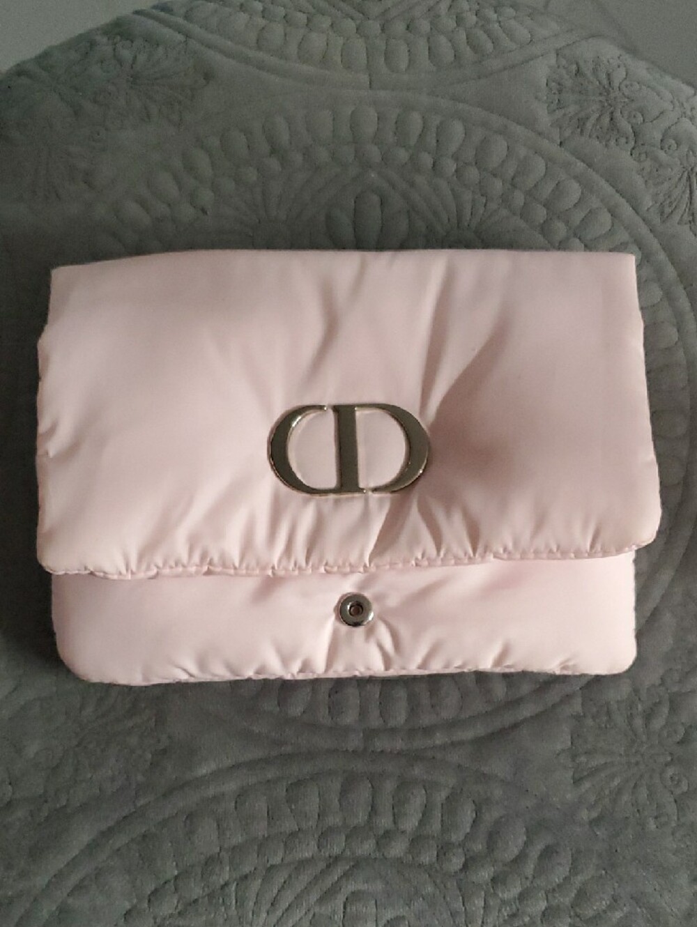 Pink CD Logo Satin Pouch Brushes